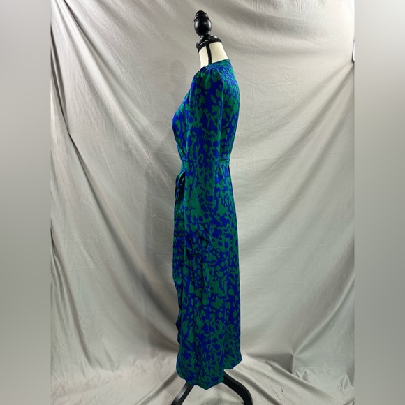 Boho Print Knot Side Wrap Dress - Picture 8 of 9